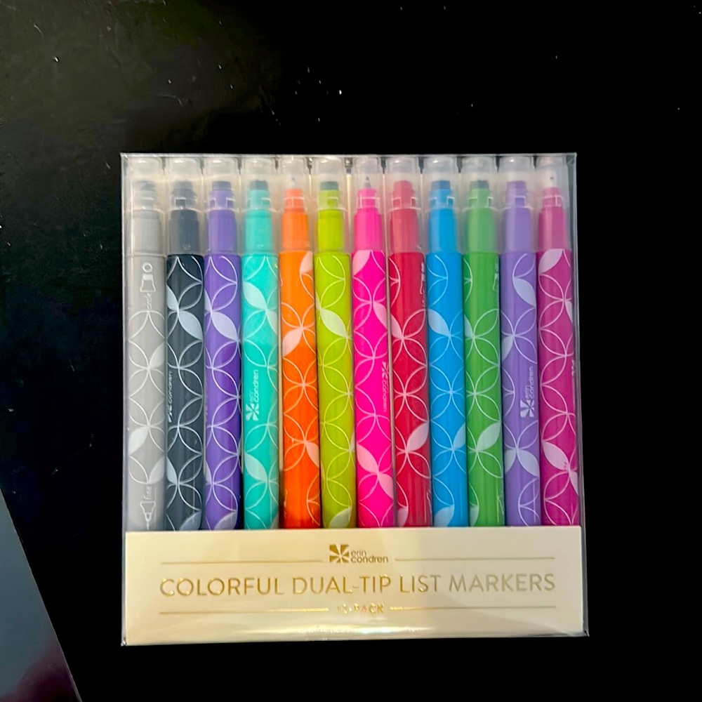 Erin Condren Colorful Dual-Tip List Markers